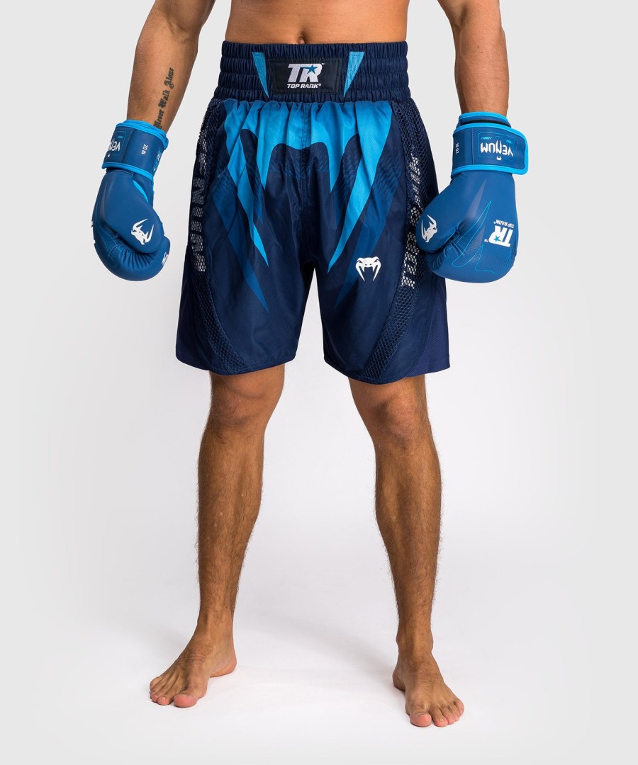 calção de boxe masculino venum x top rank original - azul marinho