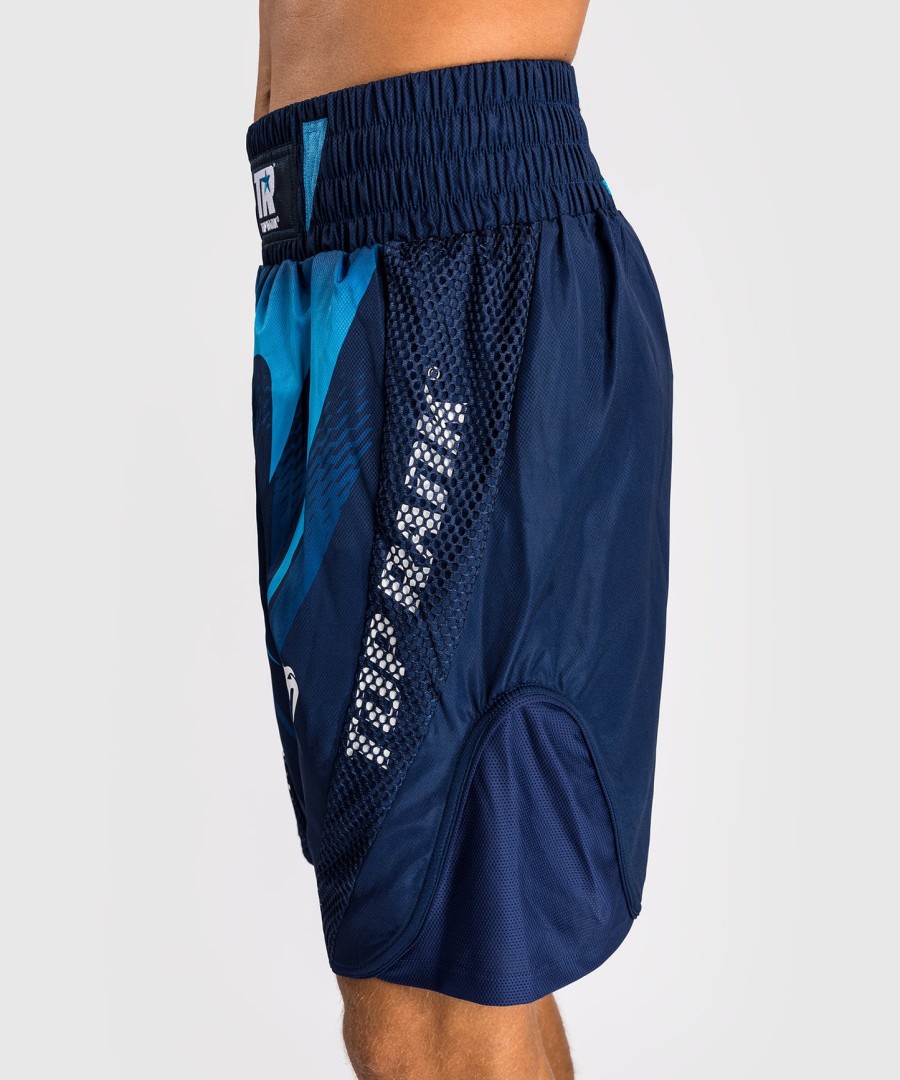 calção de boxe masculino venum x top rank original - azul marinho