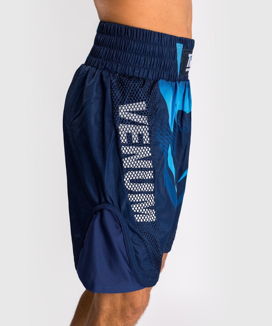 calção de boxe masculino venum x top rank original - azul marinho