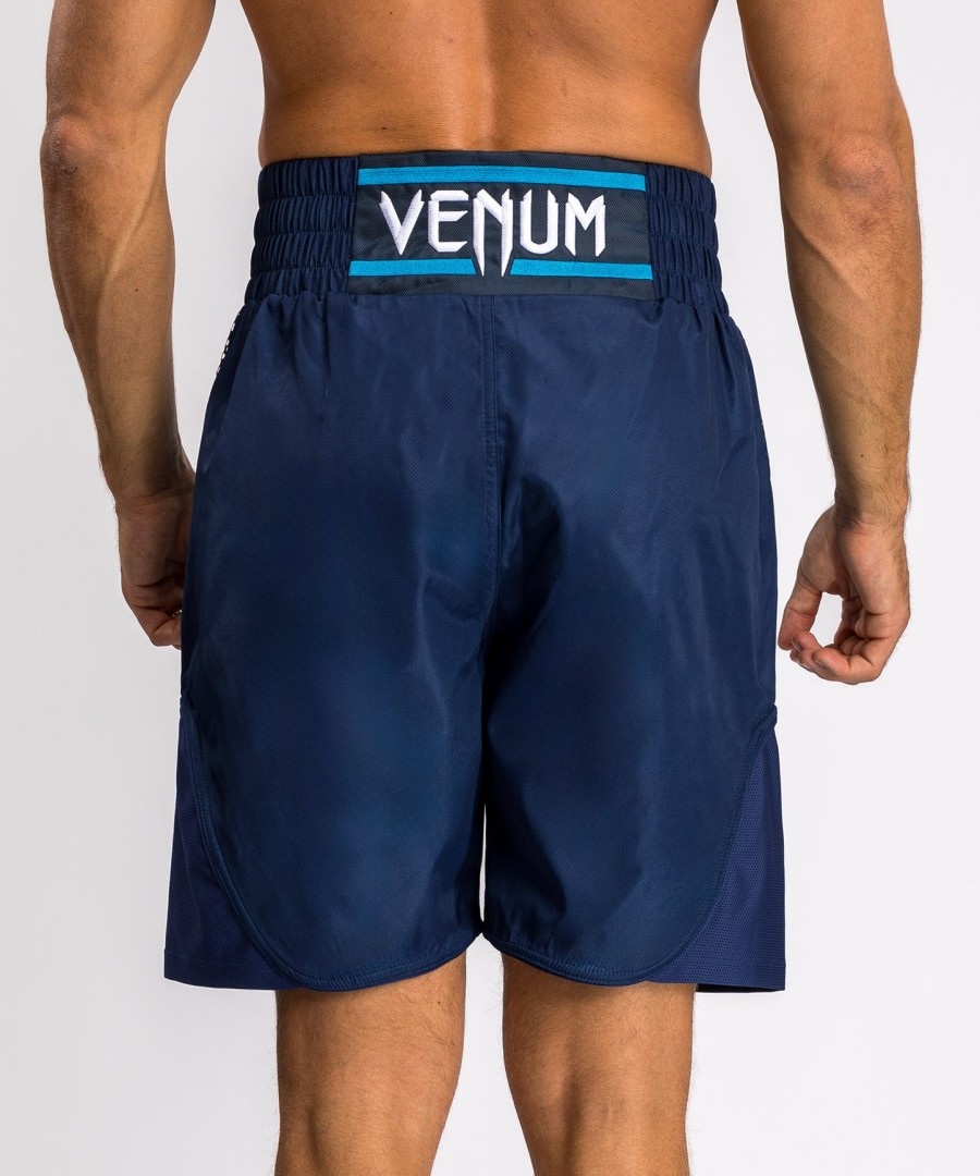 calção de boxe masculino venum x top rank original - azul marinho