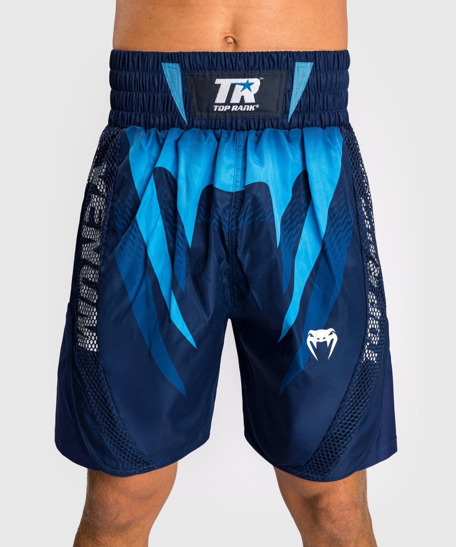 calção de boxe masculino venum x top rank original - azul marinho