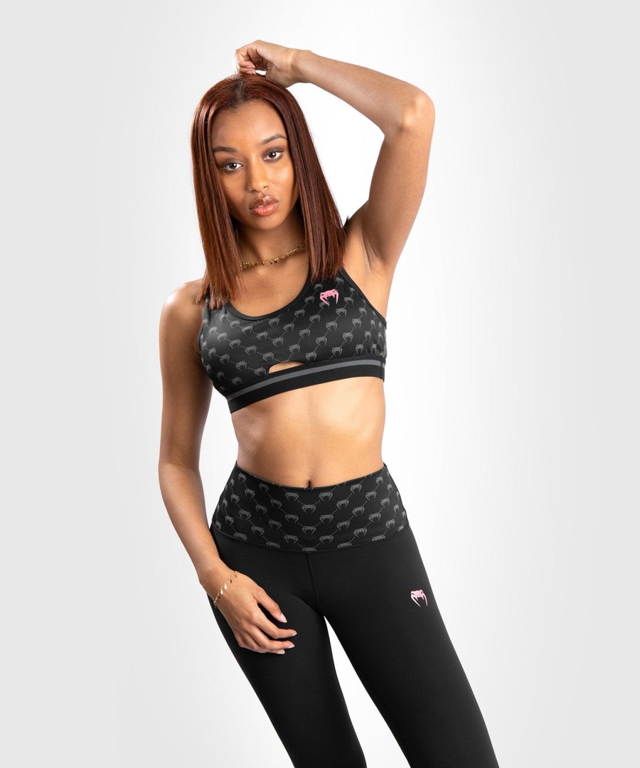sutiã esportivo venum monogram - pretorosa dourado