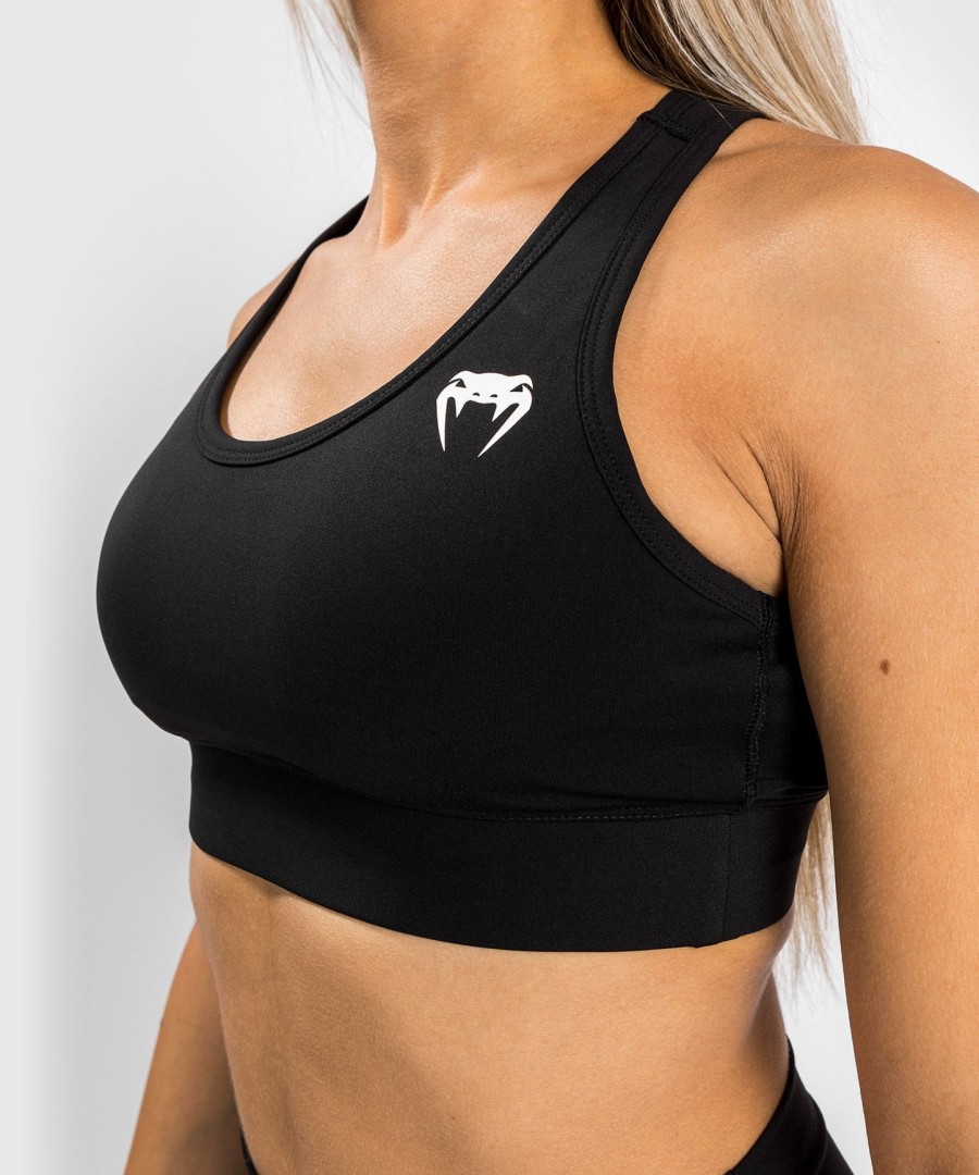 sutiã esportivo venum essential de médio impacto - preto