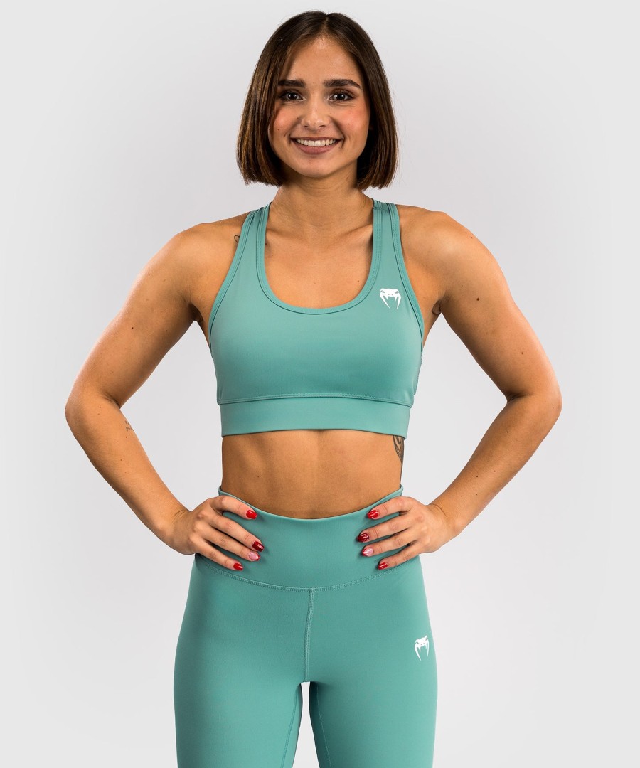 sutiã esportivo venum essential feminino de médio impacto - verde Água