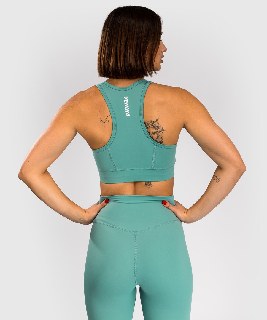 sutiã esportivo venum essential feminino de médio impacto - verde Água