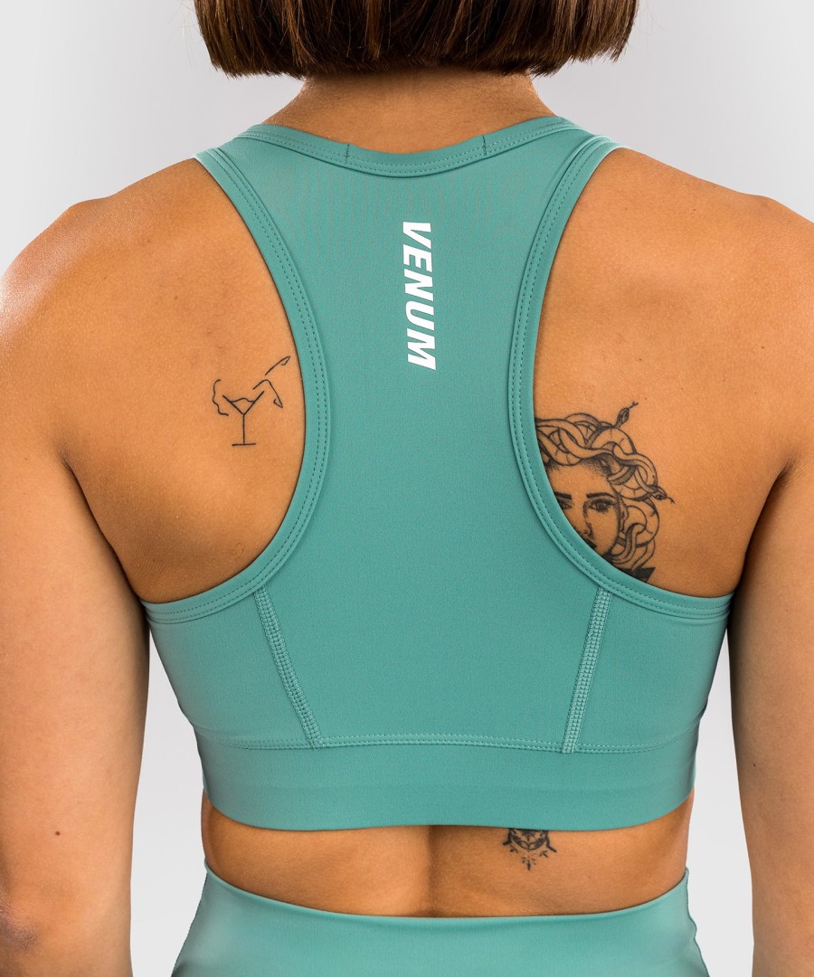 sutiã esportivo venum essential feminino de médio impacto - verde Água