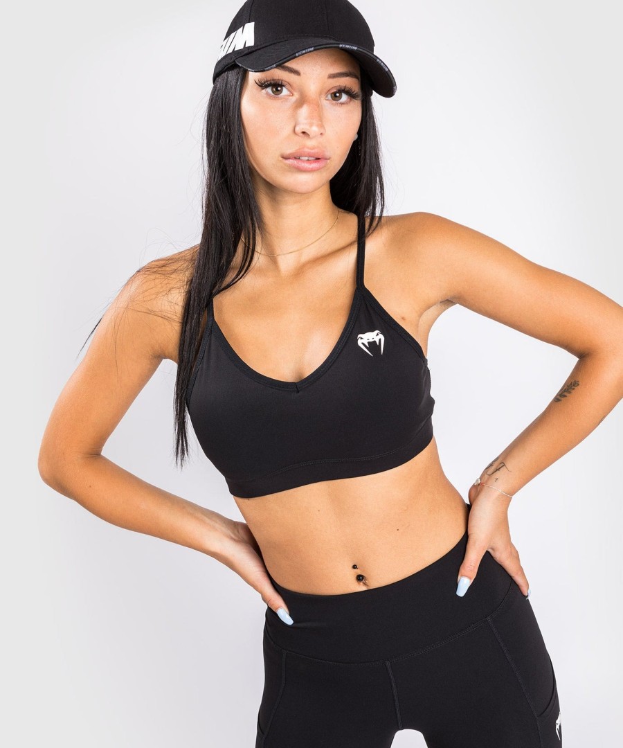 sutiã esportivo venum essential de baixo impacto - preto