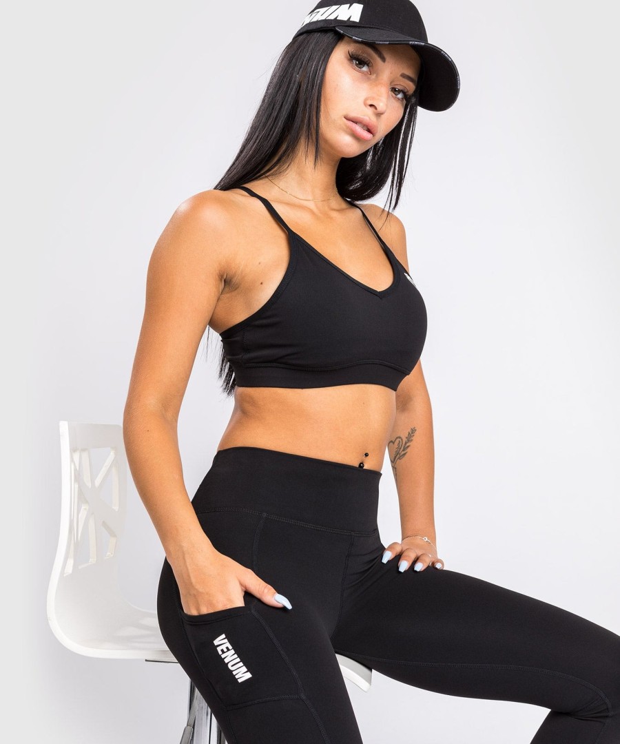 sutiã esportivo venum essential de baixo impacto - preto