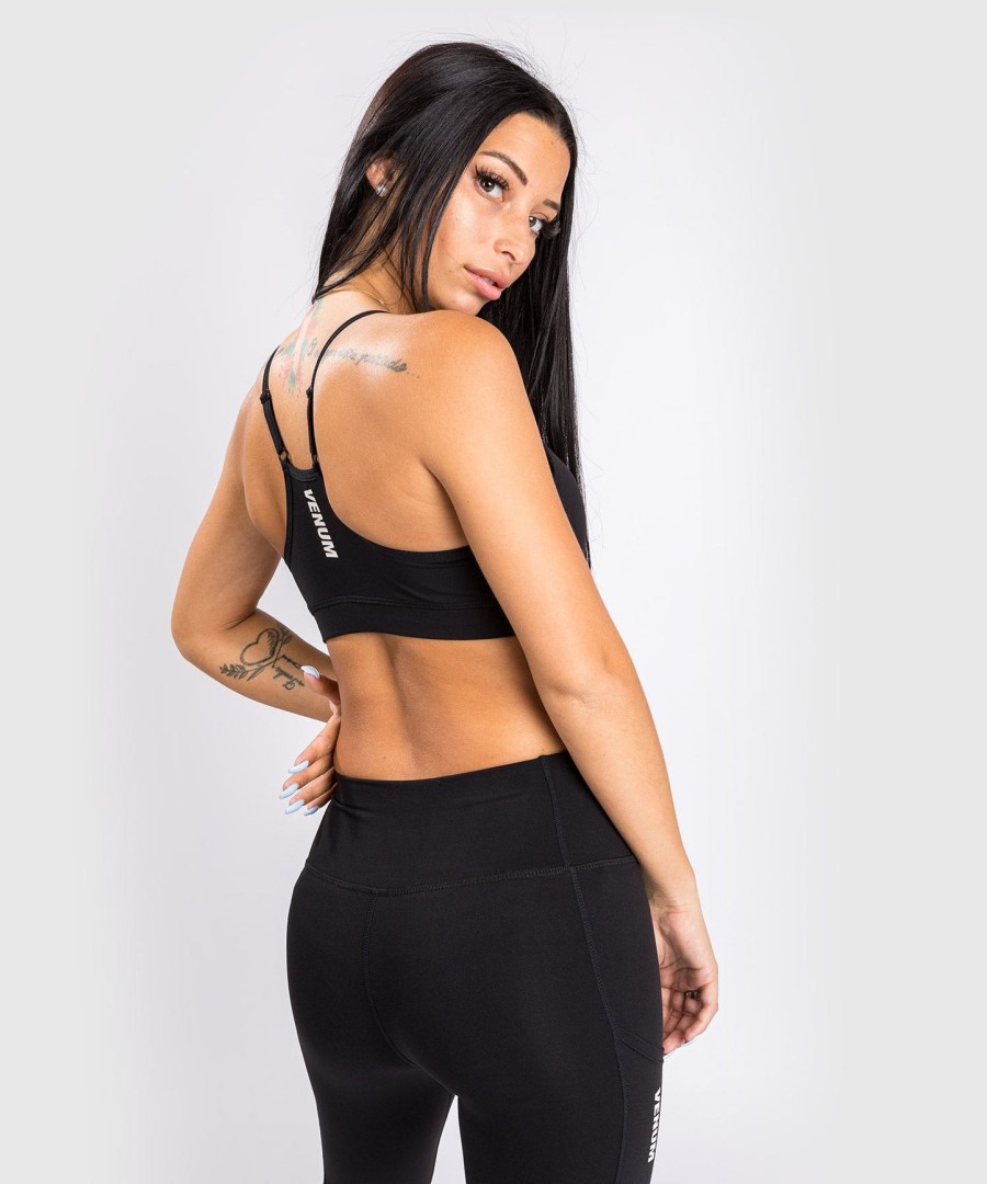 sutiã esportivo venum essential de baixo impacto - preto
