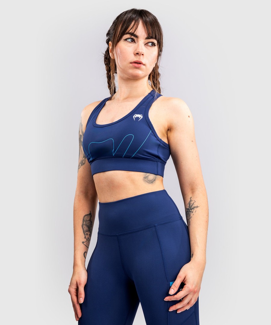 sutiã esportivo feminino original venum x top rank - azul marinho