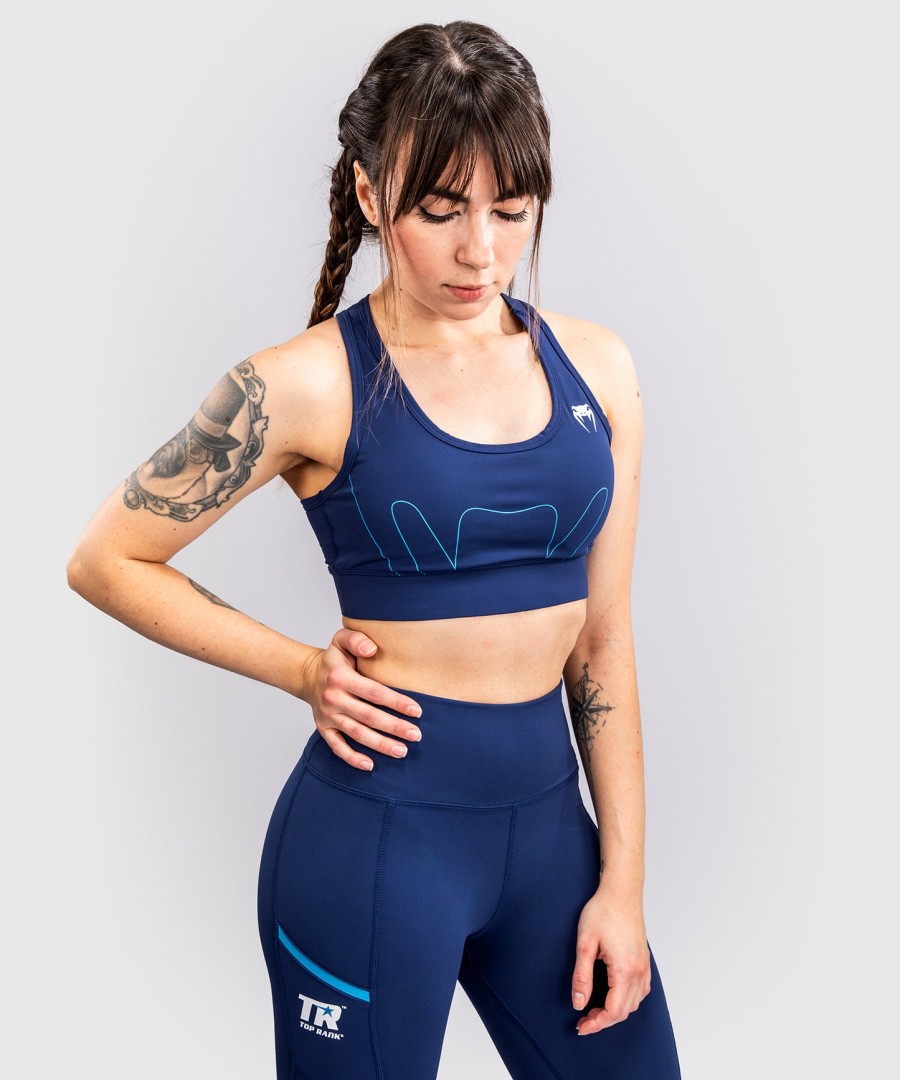 sutiã esportivo feminino original venum x top rank - azul marinho