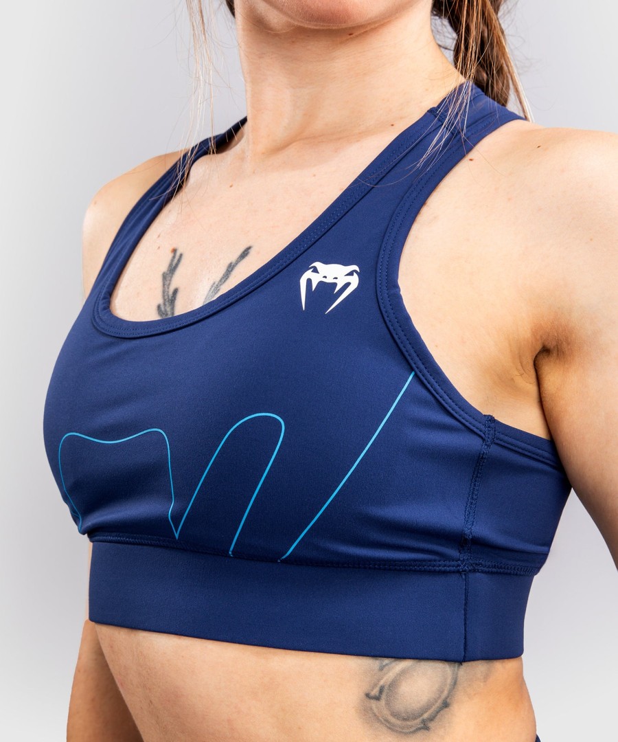 sutiã esportivo feminino original venum x top rank - azul marinho