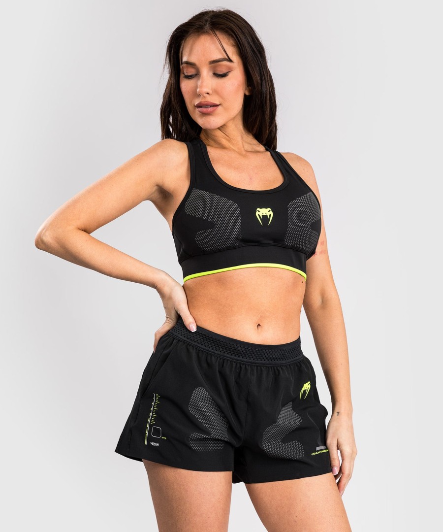 top esportivo venum training camp 4.0 - pretoverde neon