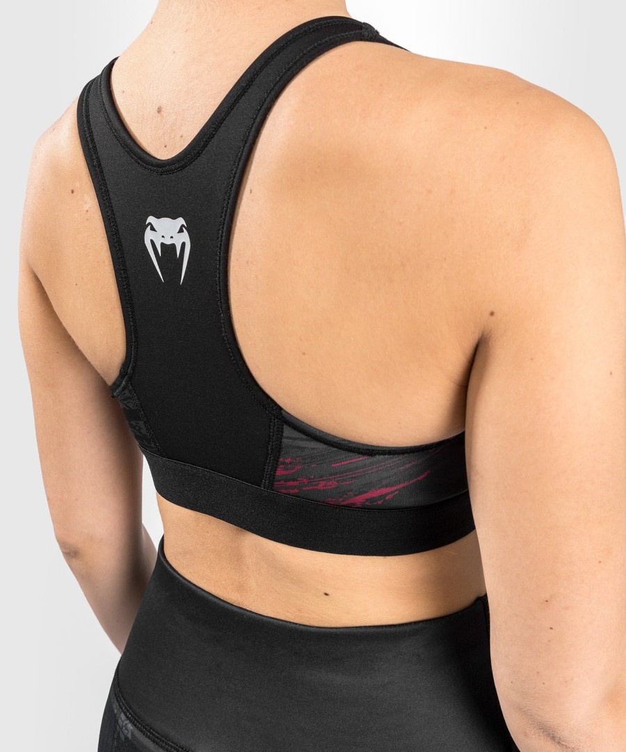 top esportivo feminino ufc venum authentic fight week 2.0 - pretovermelho