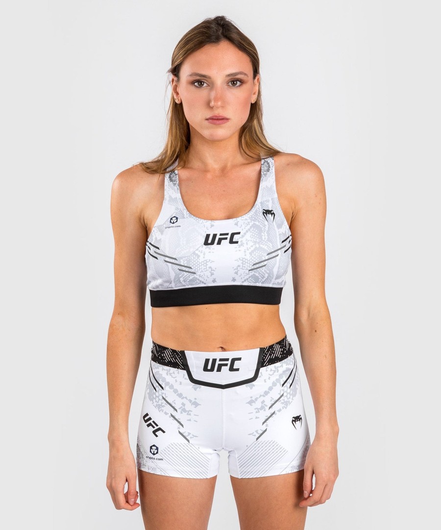 sutiã esportivo feminino ufc adrenaline by venum authentic fight night - branco
