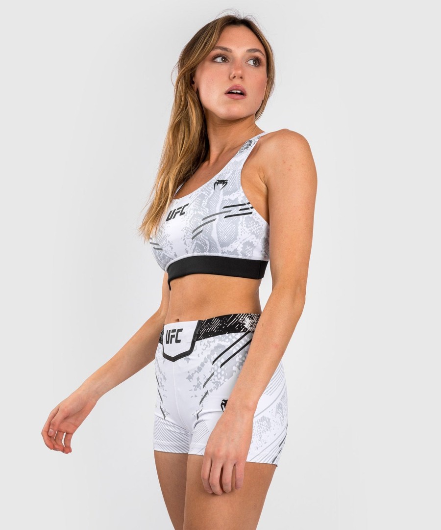 sutiã esportivo feminino ufc adrenaline by venum authentic fight night - branco