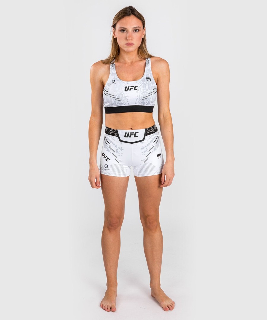 sutiã esportivo feminino ufc adrenaline by venum authentic fight night - branco