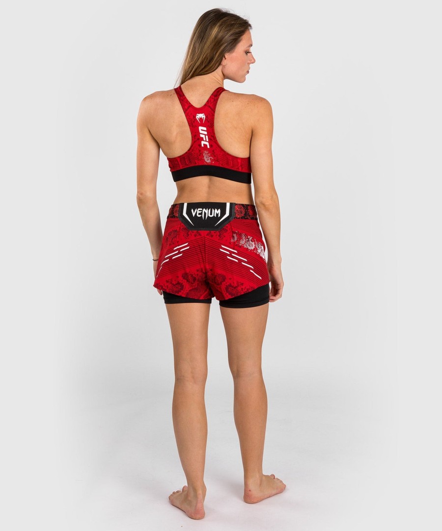 sutiã esportivo feminino ufc adrenaline by venum authentic fight night - vermelho