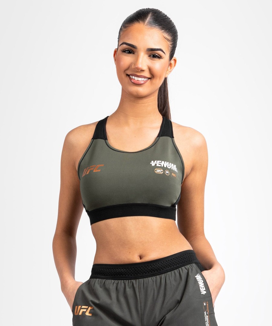top esportivo feminino ufc adrenaline by venum fight week - cáquibronze