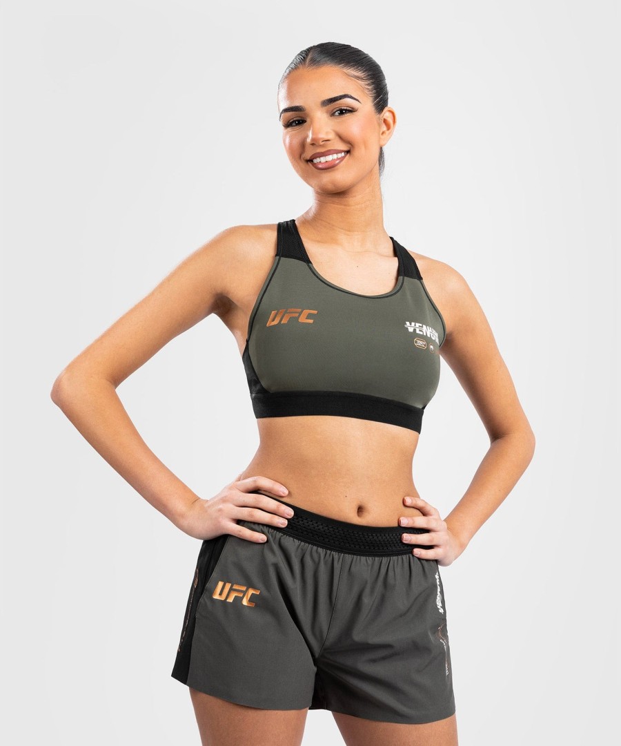 top esportivo feminino ufc adrenaline by venum fight week - cáquibronze