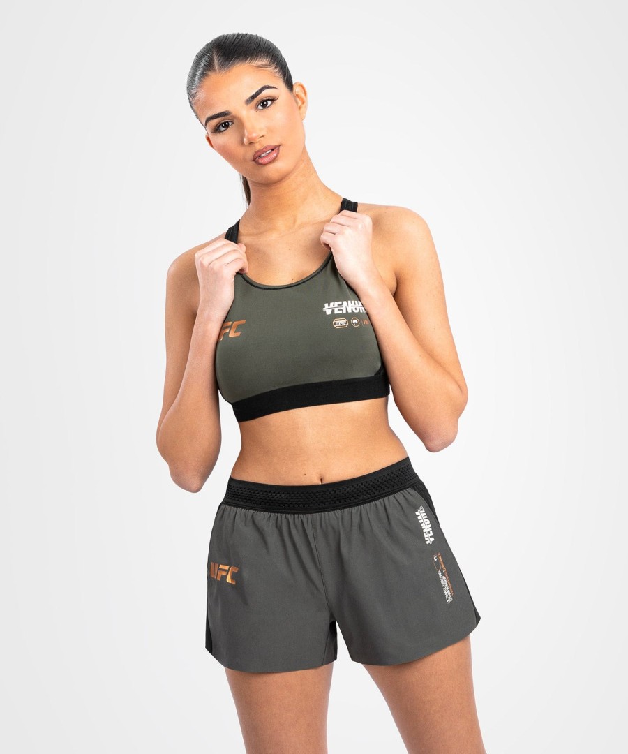 top esportivo feminino ufc adrenaline by venum fight week - cáquibronze