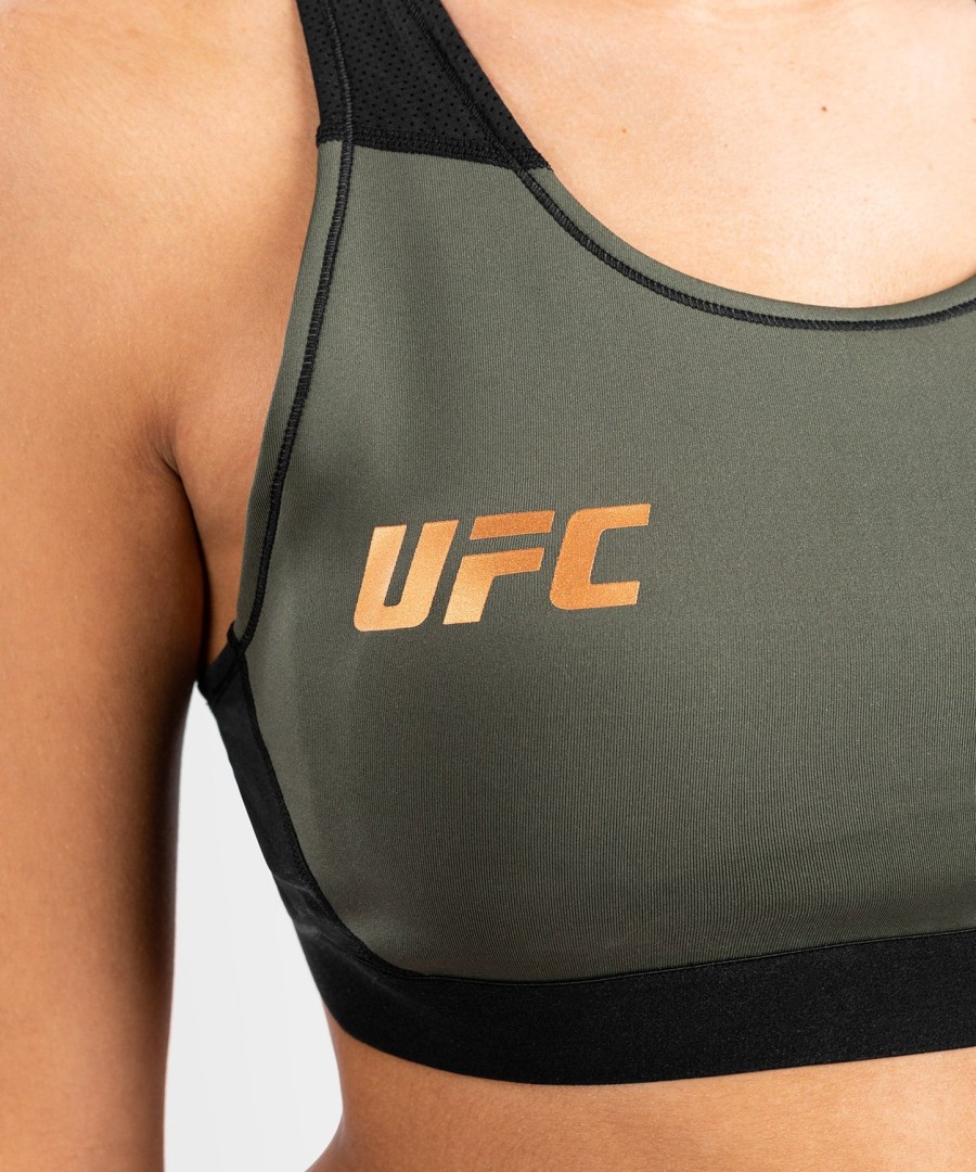 top esportivo feminino ufc adrenaline by venum fight week - cáquibronze
