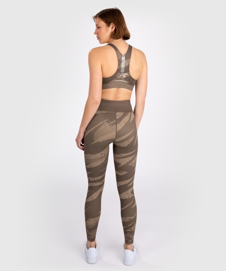 top esportivo feminino ufc adrenaline by venum fight week - camuflagem deserto