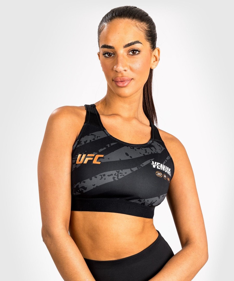 top esportivo feminino ufc adrenaline by venum fight week - camuflagem urbana
