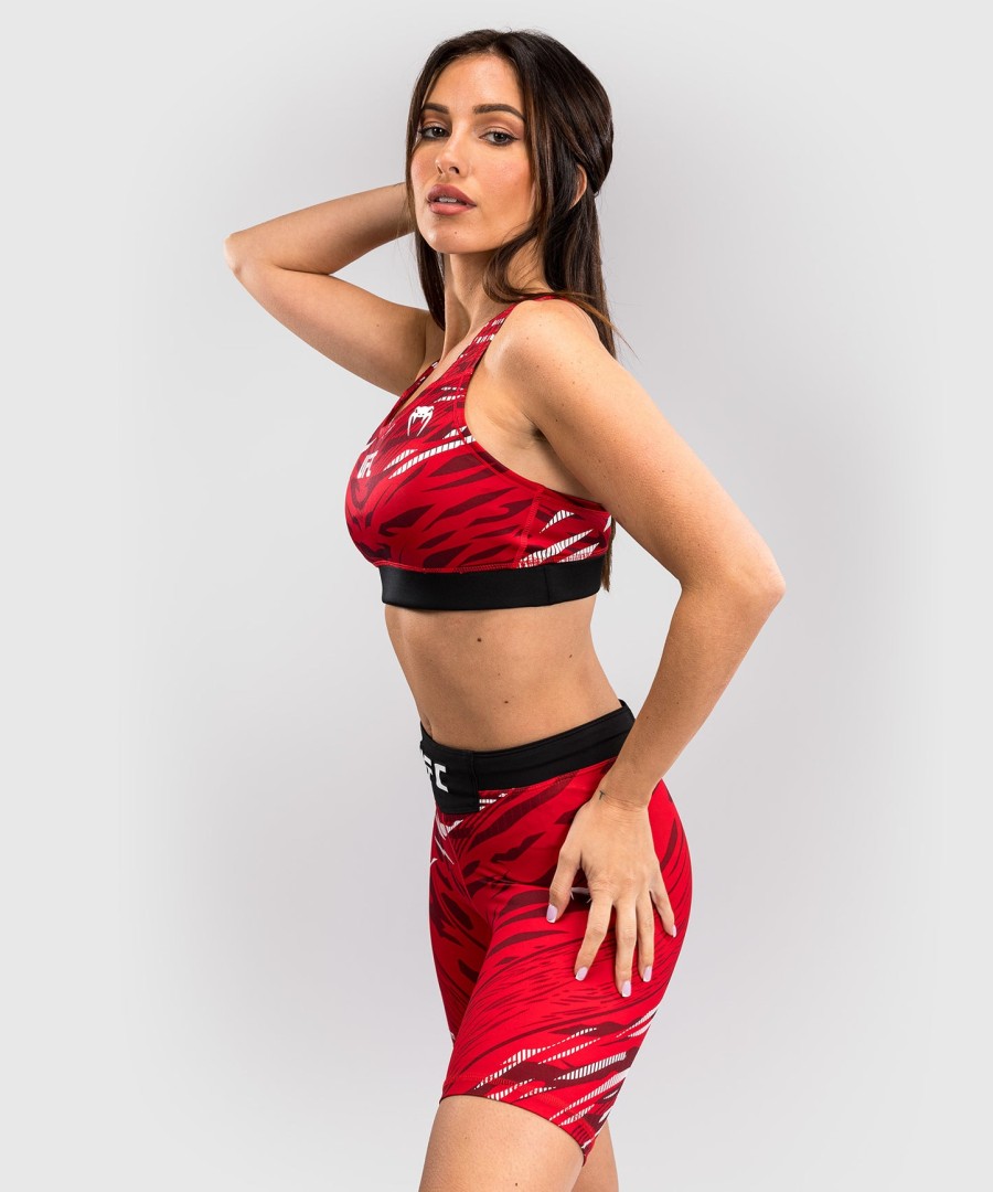 sutiã esportivo feminino ufc fusion by venum authentic fight night - vermelho