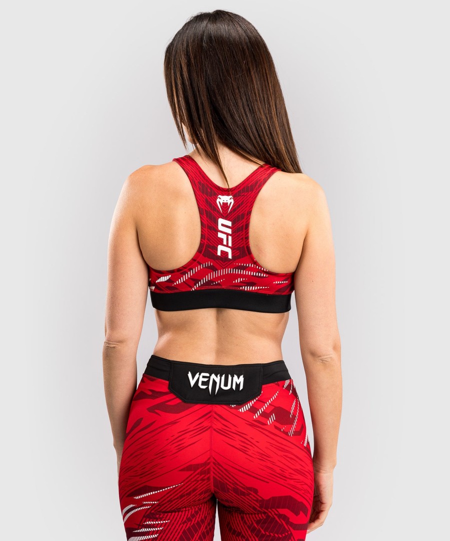 sutiã esportivo feminino ufc fusion by venum authentic fight night - vermelho