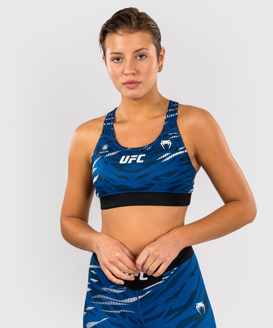 sutiã esportivo feminino ufc fusion by venum authentic fight night - azul