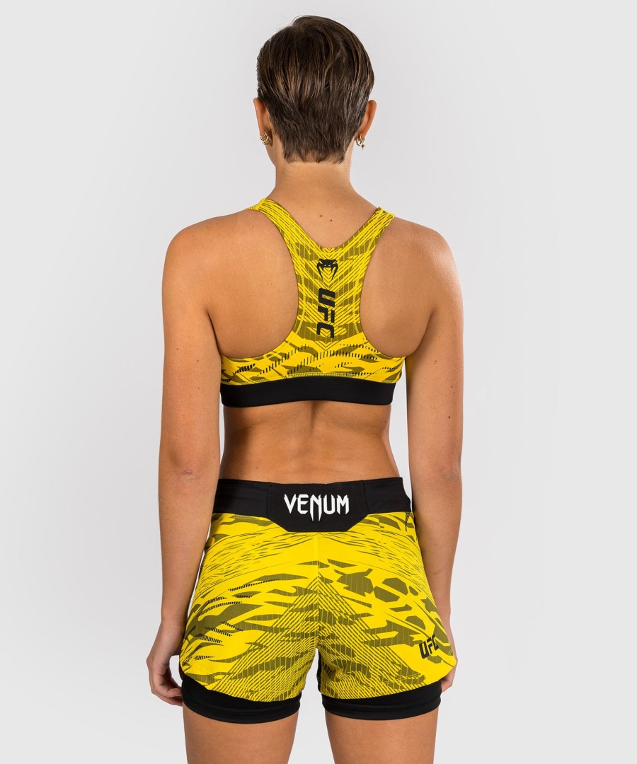 sutiã esportivo feminino ufc fusion by venum authentic fight night - amarelo
