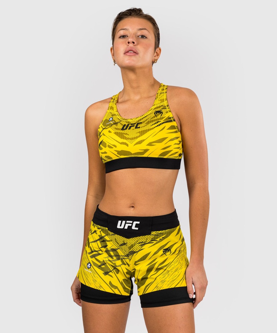 sutiã esportivo feminino ufc fusion by venum authentic fight night - amarelo