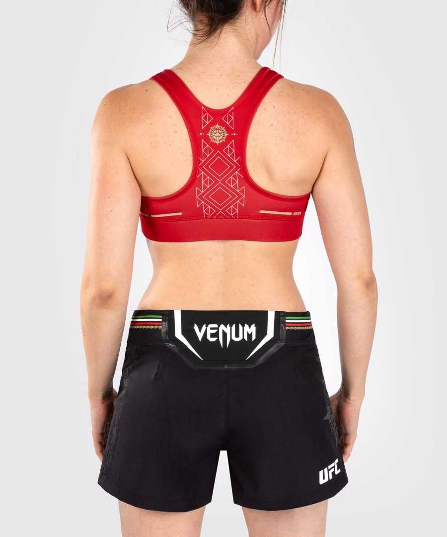 sutiã esportivo feminino noche ufc by venum authentic fight night - vermelho