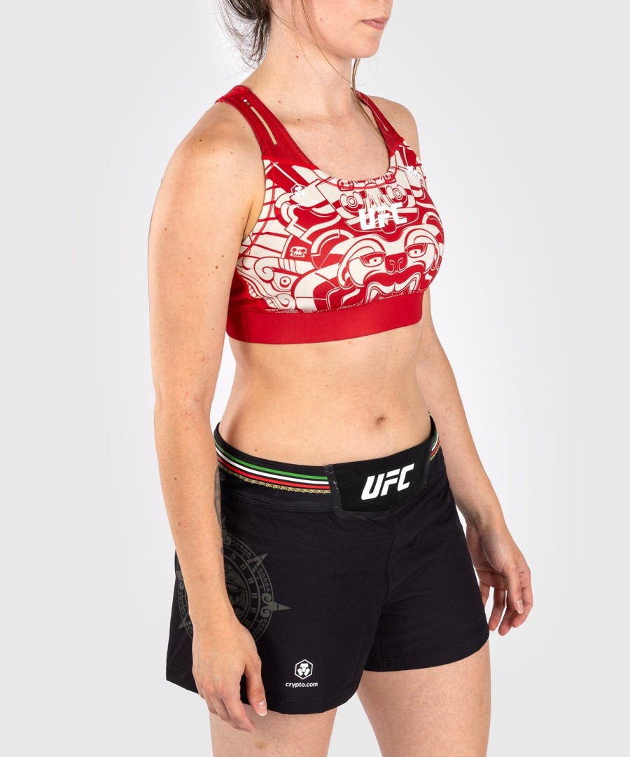 sutiã esportivo feminino noche ufc by venum authentic fight night - vermelho