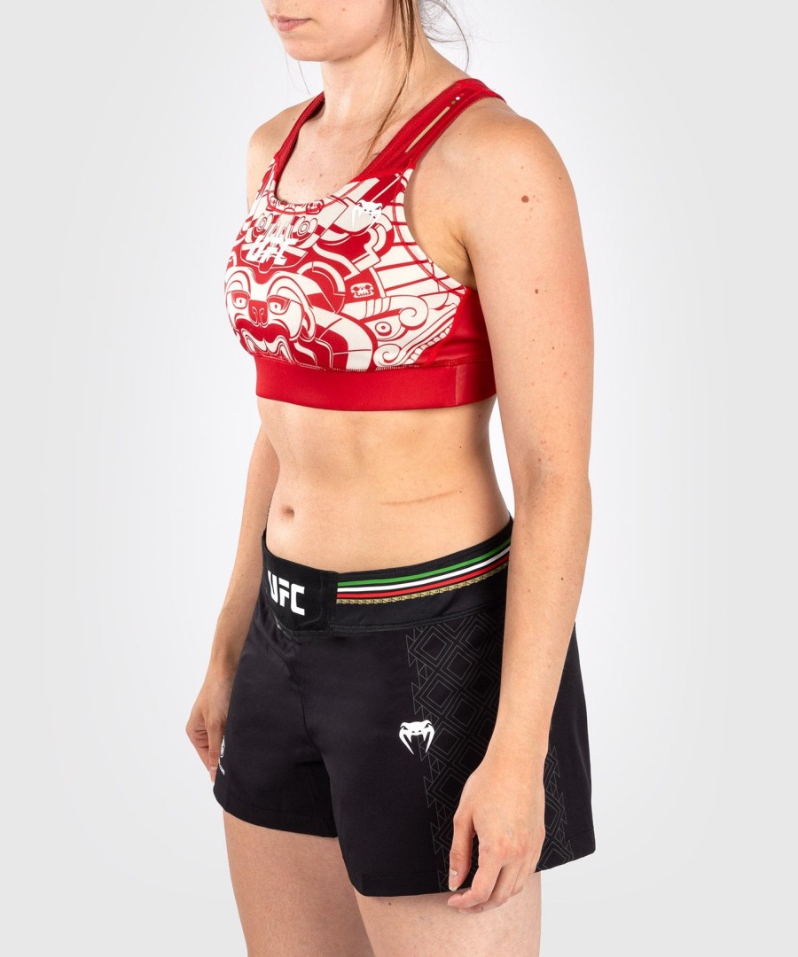 sutiã esportivo feminino noche ufc by venum authentic fight night - vermelho