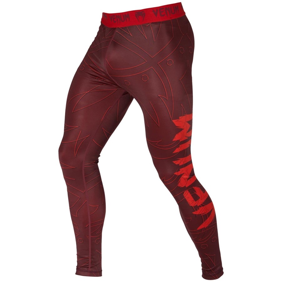 calça de compressão venum nightcrawler - vermelha