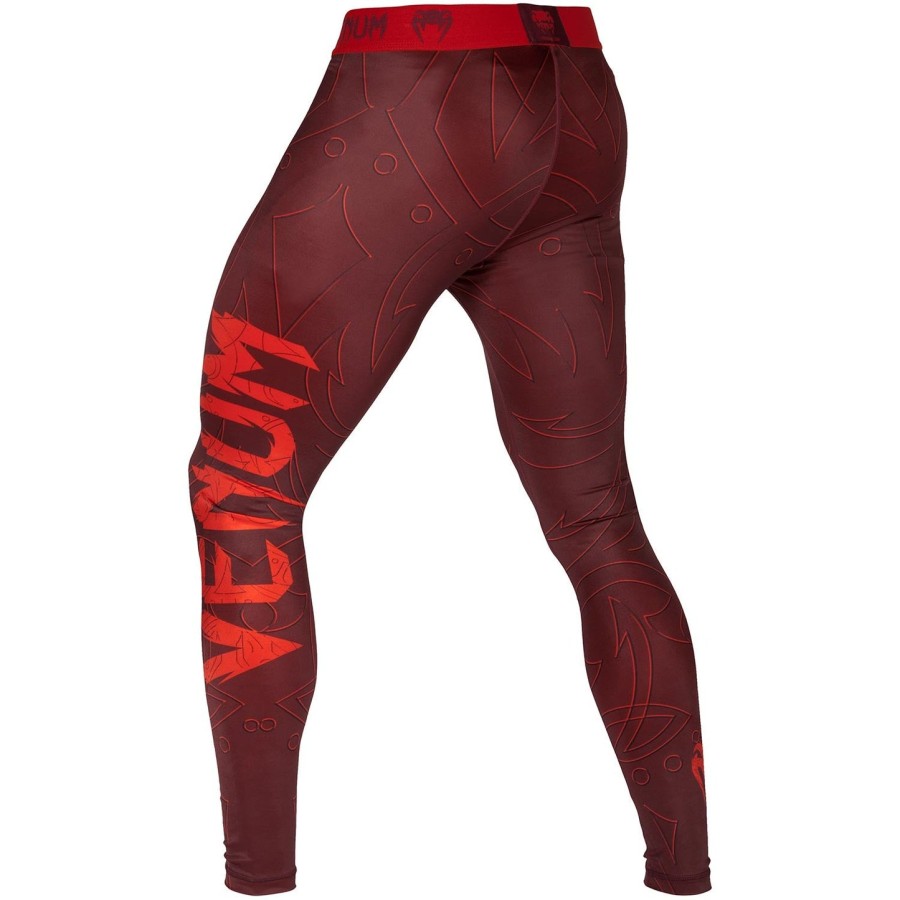 calça de compressão venum nightcrawler - vermelha