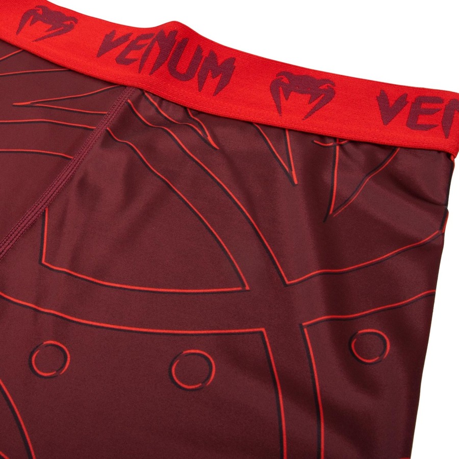 calça de compressão venum nightcrawler - vermelha