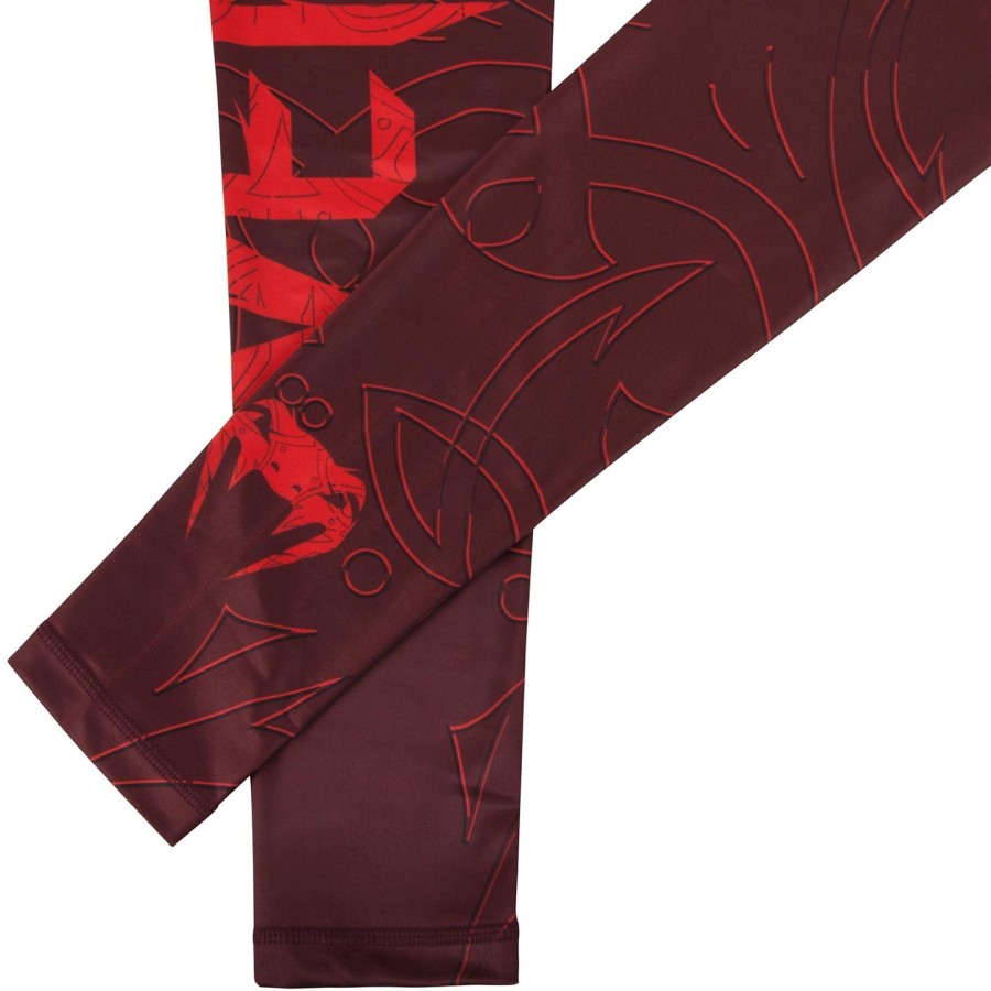 calça de compressão venum nightcrawler - vermelha
