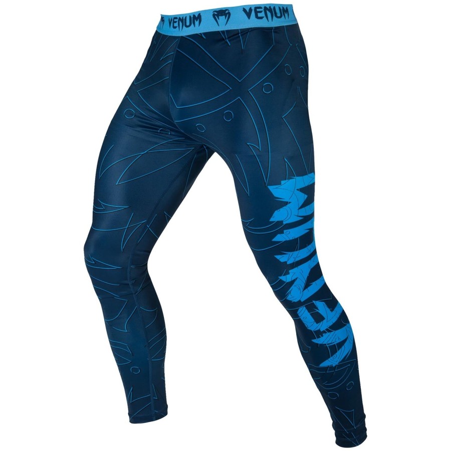 calça de compressão venum nightcrawler - azul marinho