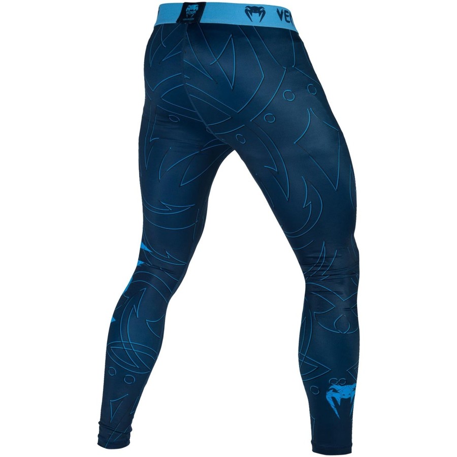 calça de compressão venum nightcrawler - azul marinho