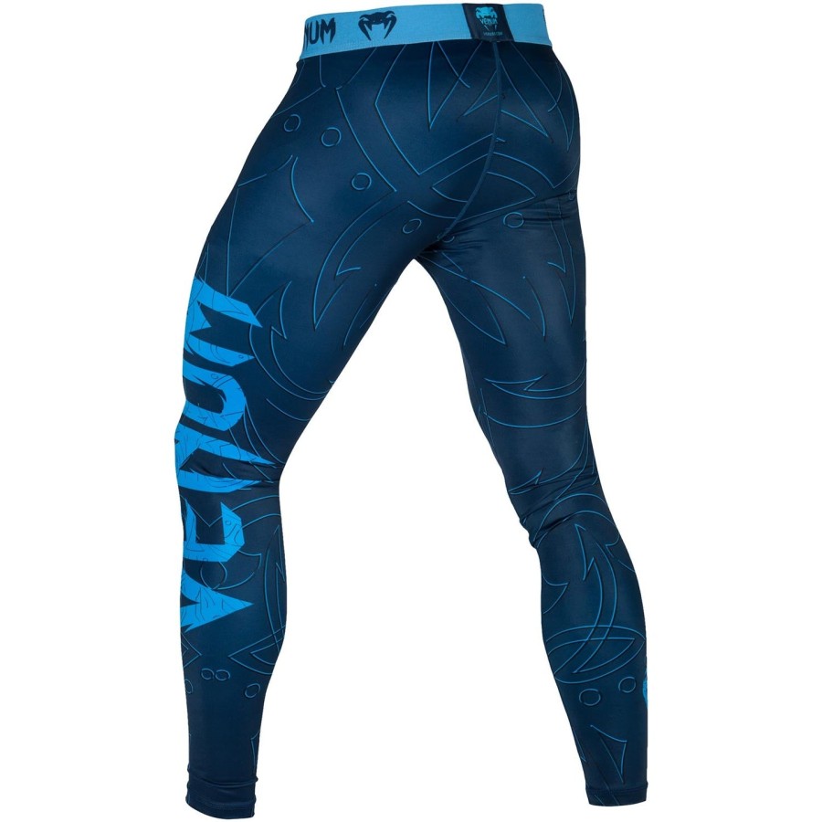 calça de compressão venum nightcrawler - azul marinho