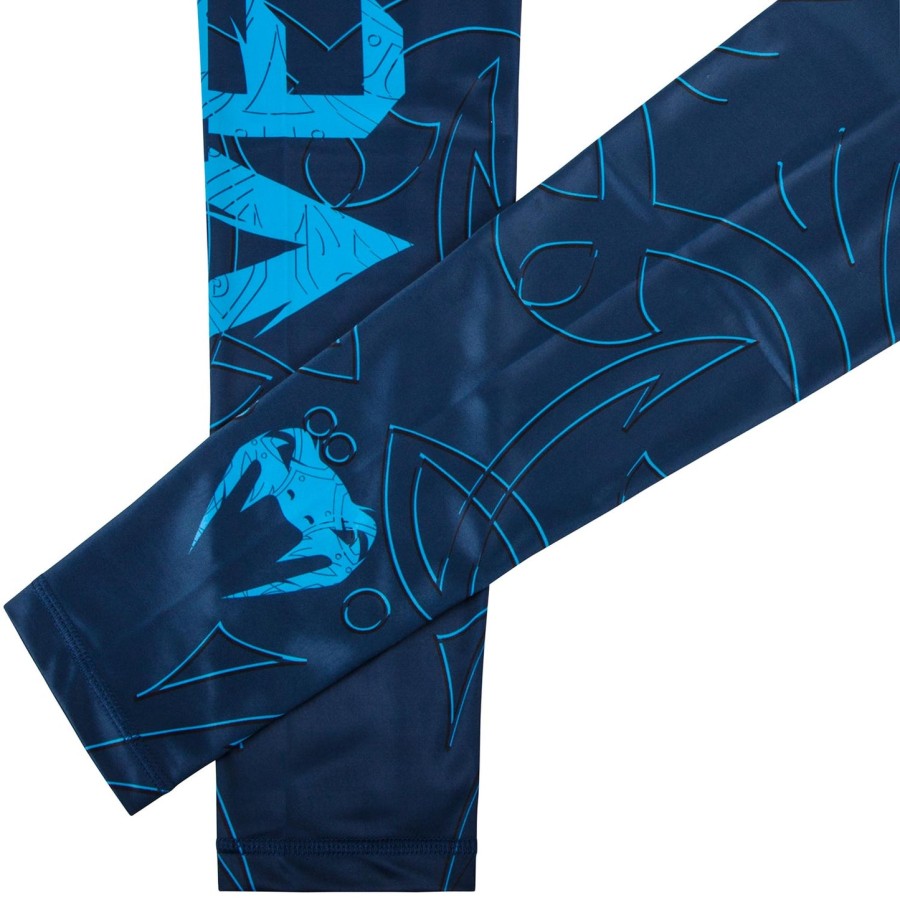 calça de compressão venum nightcrawler - azul marinho