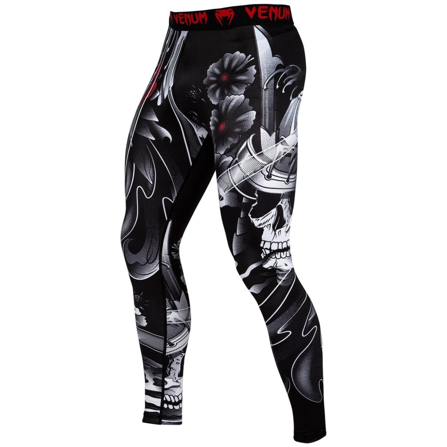 calça de compressão venum samurai skull - preta