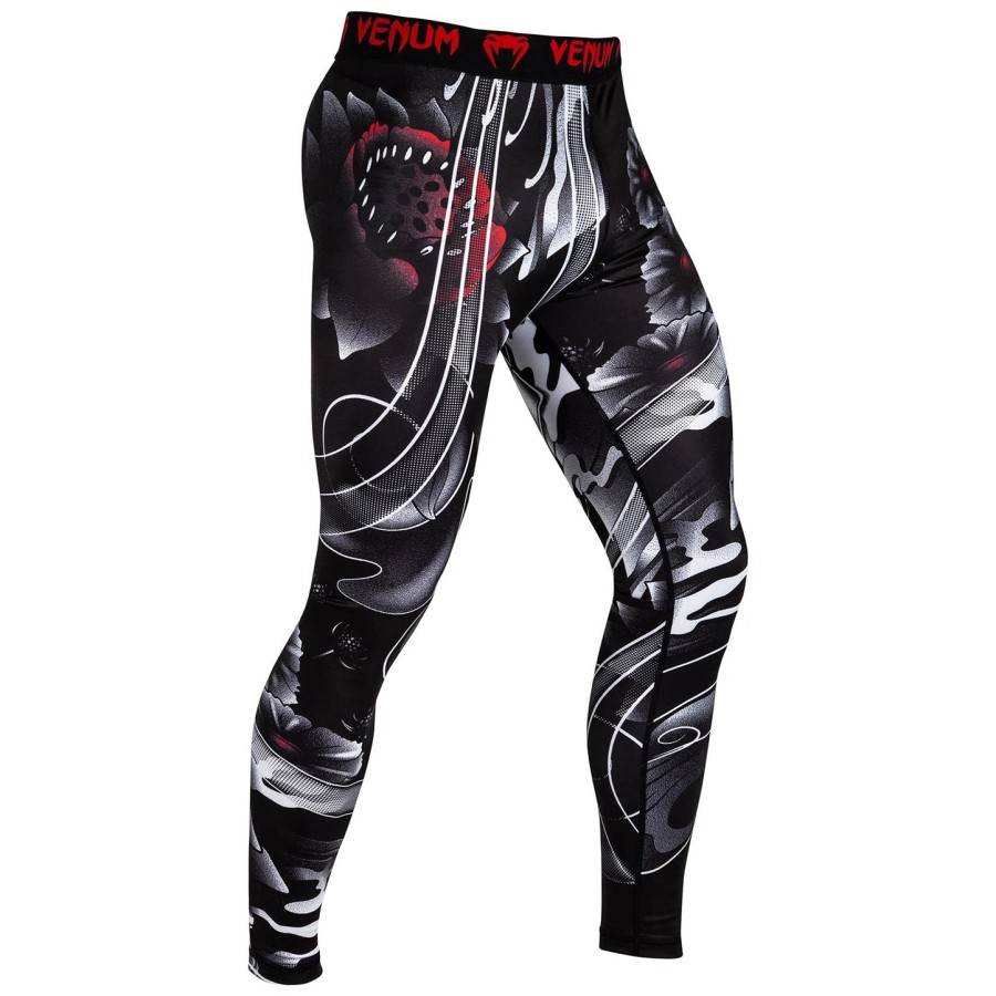 calça de compressão venum samurai skull - preta