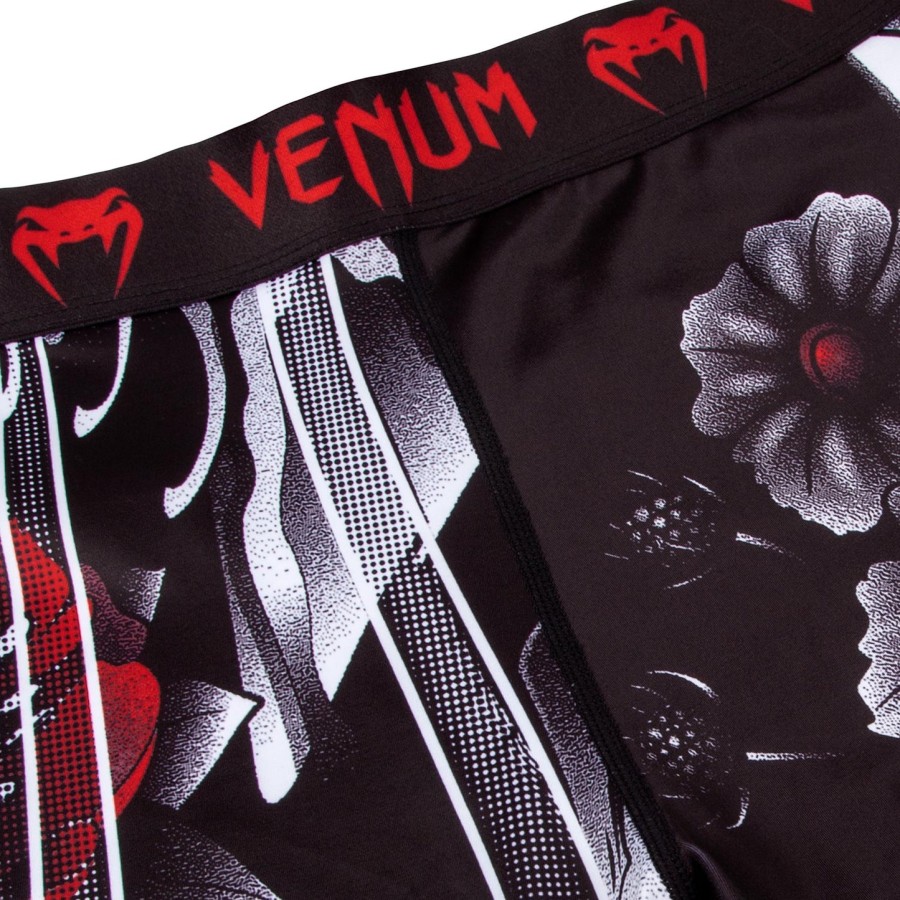 calça de compressão venum samurai skull - preta
