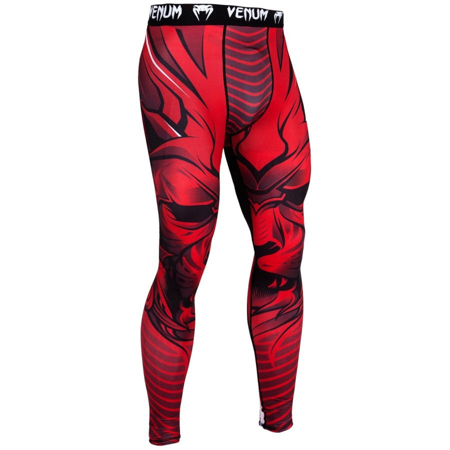 calça de compressão venum bloody roar - vermelha