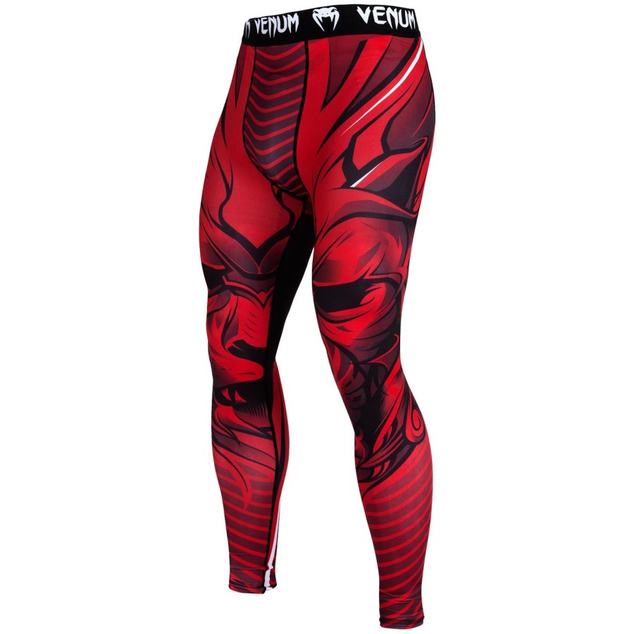 calça de compressão venum bloody roar - vermelha