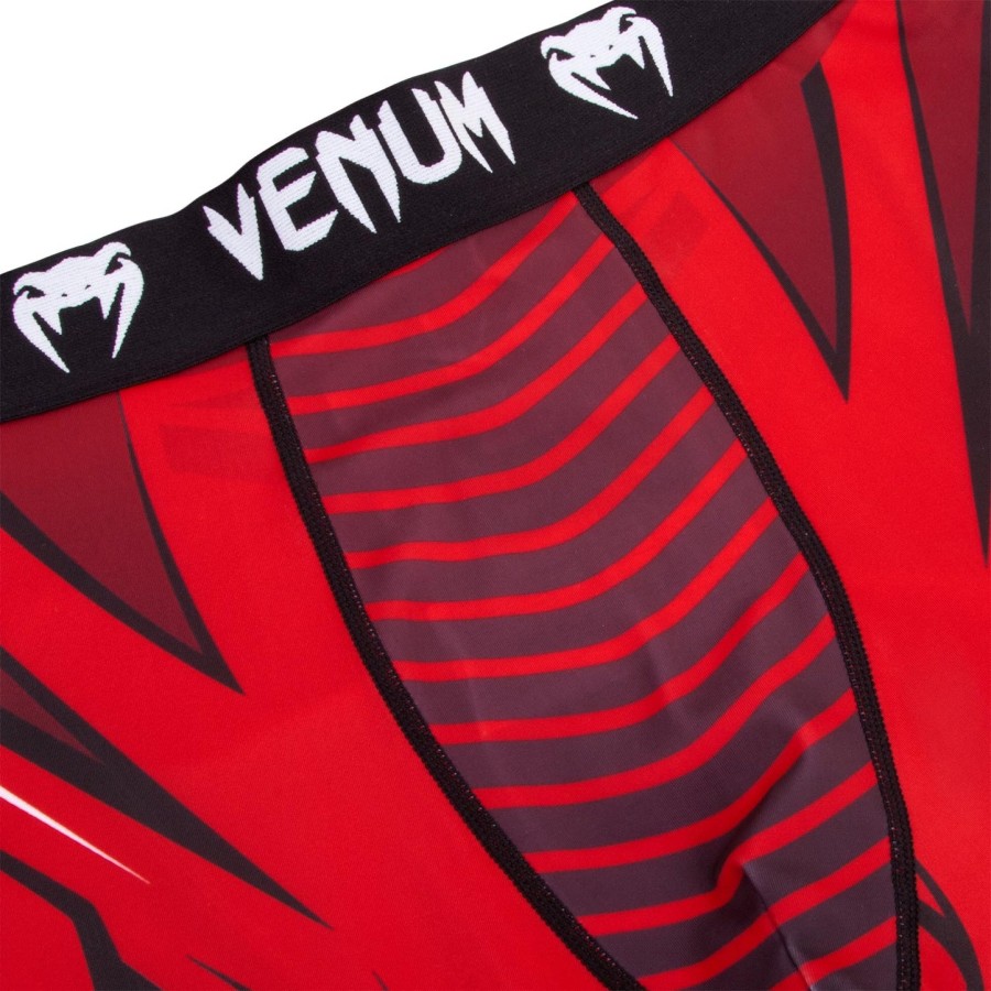 calça de compressão venum bloody roar - vermelha